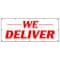 Signmission WE DELIVER BANNER SIGN pizza chinese sandwiches hoagie hero food free B-120 We Deliver - alternate 1